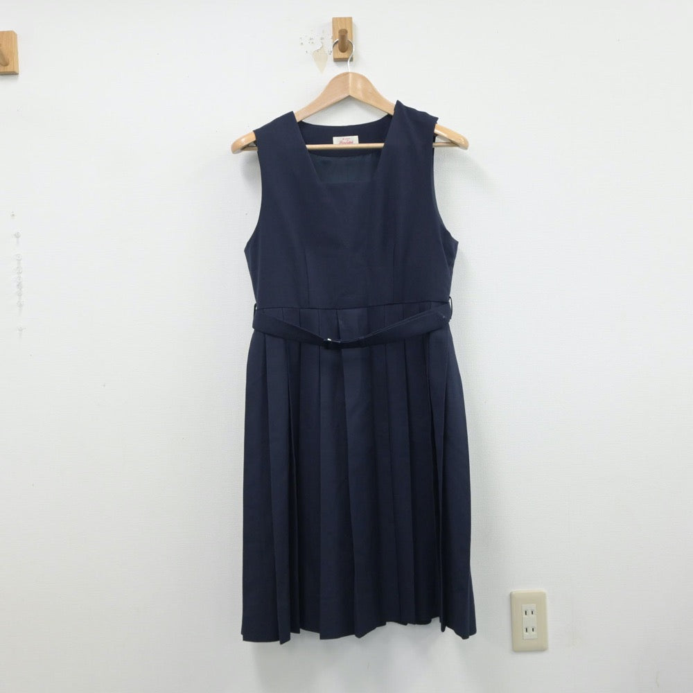 【中古】福岡県 和白中学校 女子制服 2点（セーラー服・ジャンパースカート）sf014980