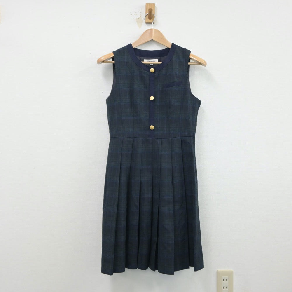 【中古】熊本県 熊本国府高等学校 女子制服 1点（ジャンパースカート）sf014982