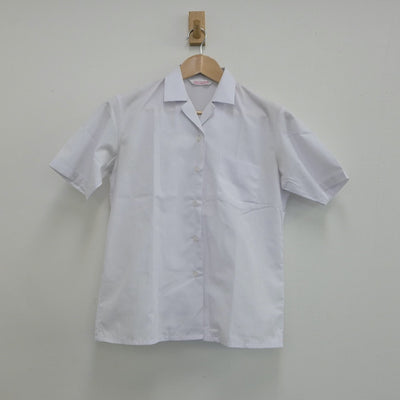 【中古】福岡県 和白中学校 女子制服 2点（シャツ・ジャンパースカート）sf014983