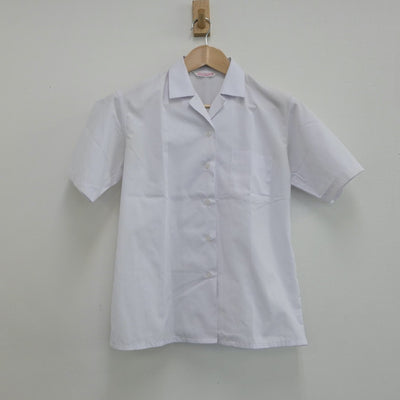 【中古】福岡県 和白中学校 女子制服 2点（シャツ・ジャンパースカート）sf014984