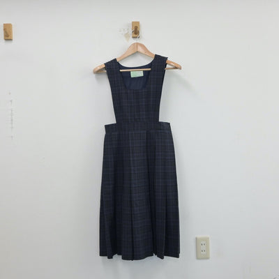 【中古】福岡県 和白中学校 女子制服 2点（シャツ・ジャンパースカート）sf014984