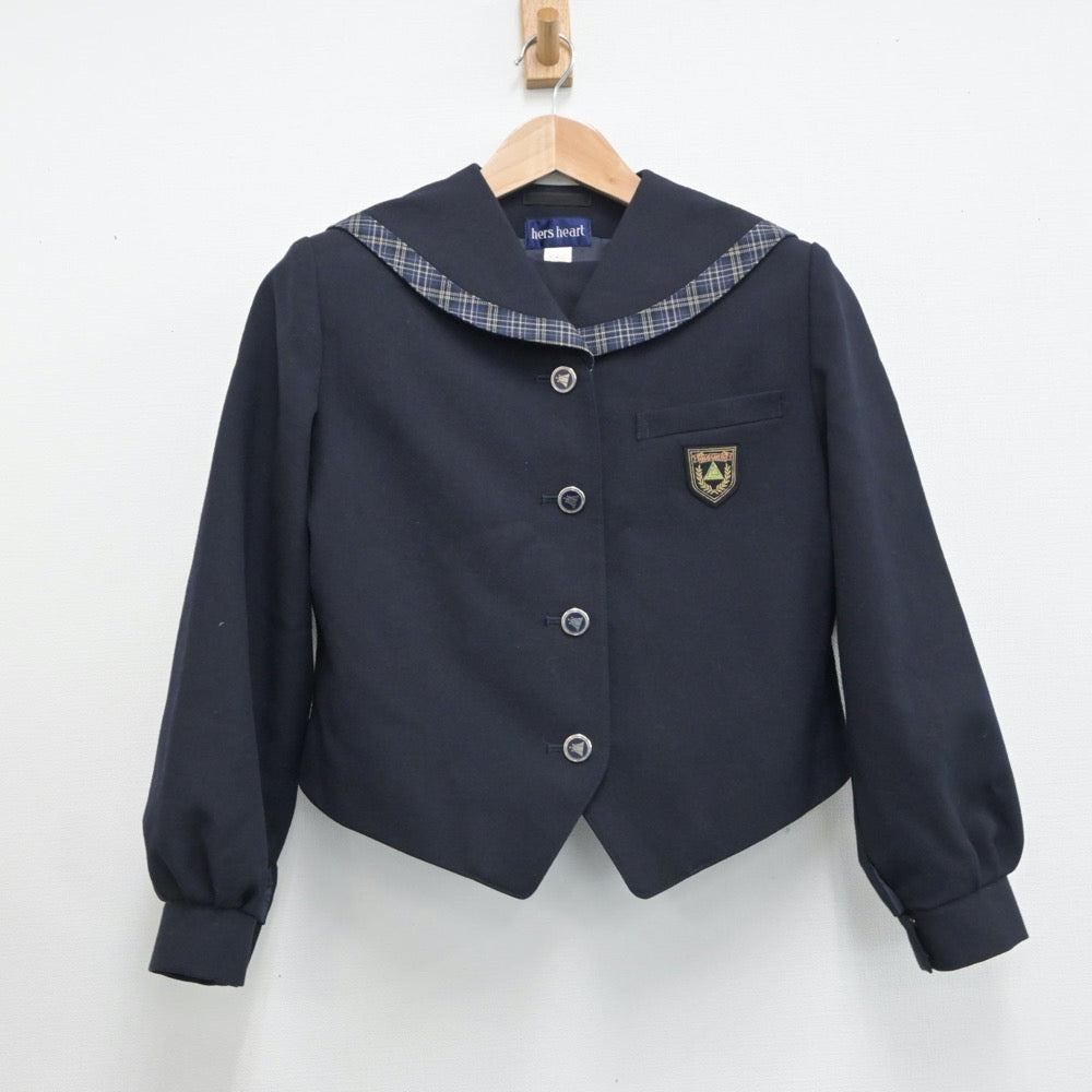 【中古】福岡県 八女学院高等学校 女子制服 2点（ブレザー・スカート）sf014988