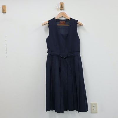 【中古】東京都 亀戸中学校 女子制服 3点（セーラー服・ジャンパースカート）sf014989