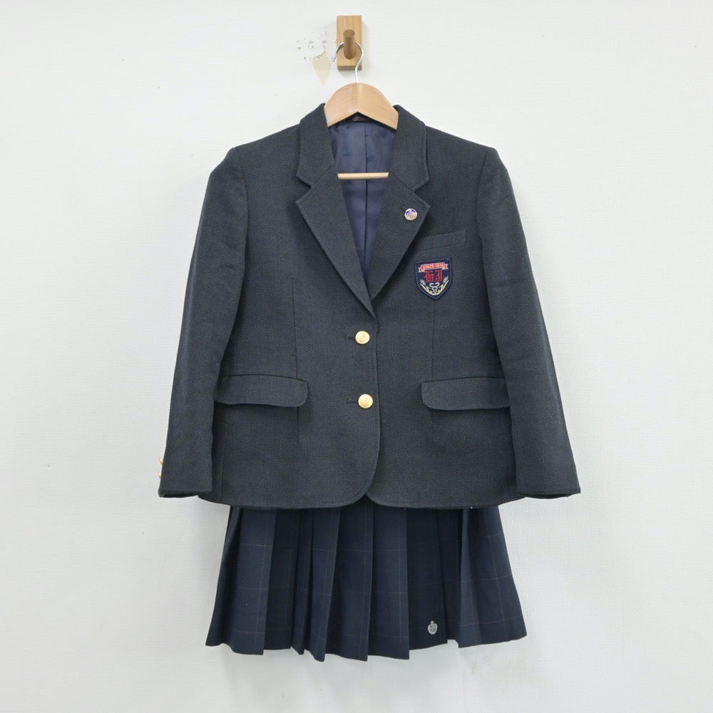 【中古】埼玉県 羽生実業高等学校 女子制服 4点（ブレザー・スカート）sf014994