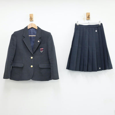 【中古】埼玉県 羽生実業高等学校 女子制服 4点（ブレザー・スカート）sf014994