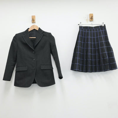 【中古】東京都 嘉悦学園かえつ有明中学校 女子制服 3点（ブレザー・スカート・スカート）sf014995