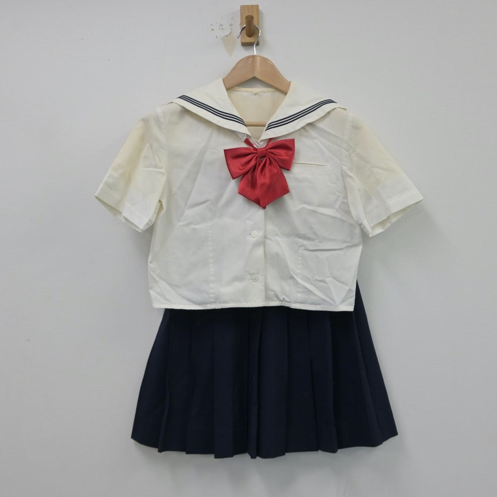 【中古】東京都 小松川高等学校 女子制服 3点（セーラー服・スカート）sf015004