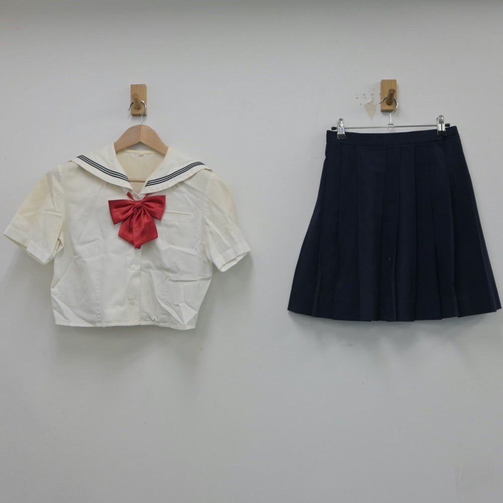 【中古】東京都 小松川高等学校 女子制服 3点（セーラー服・スカート）sf015004