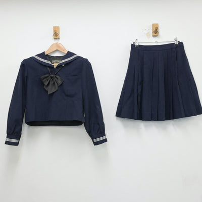 【中古】東京都 小松川高等学校 女子制服 3点（セーラー服・スカート）sf015005