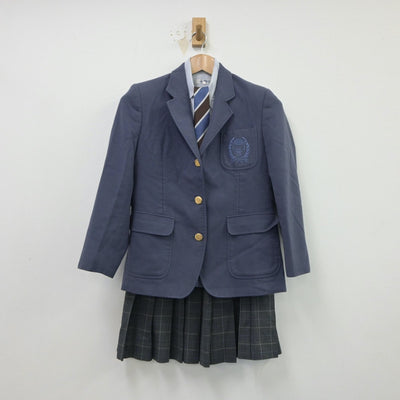 【中古】沖縄県 那覇国際高等学校 女子制服 4点（ブレザー・シャツ・スカート）sf015014