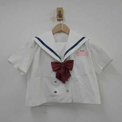 【中古】沖縄県 西原東中学校 女子制服 3点（セーラー服）sf015016