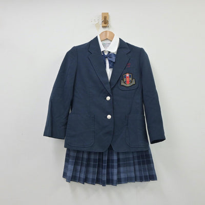 【中古】沖縄県 西原東中学校 女子制服 4点（ブレザー・シャツ・スカート）sf015017