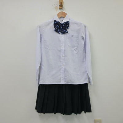 【中古】京都府 清明高等学校 女子制服 5点（ブレザー・シャツ・スカート）sf015021