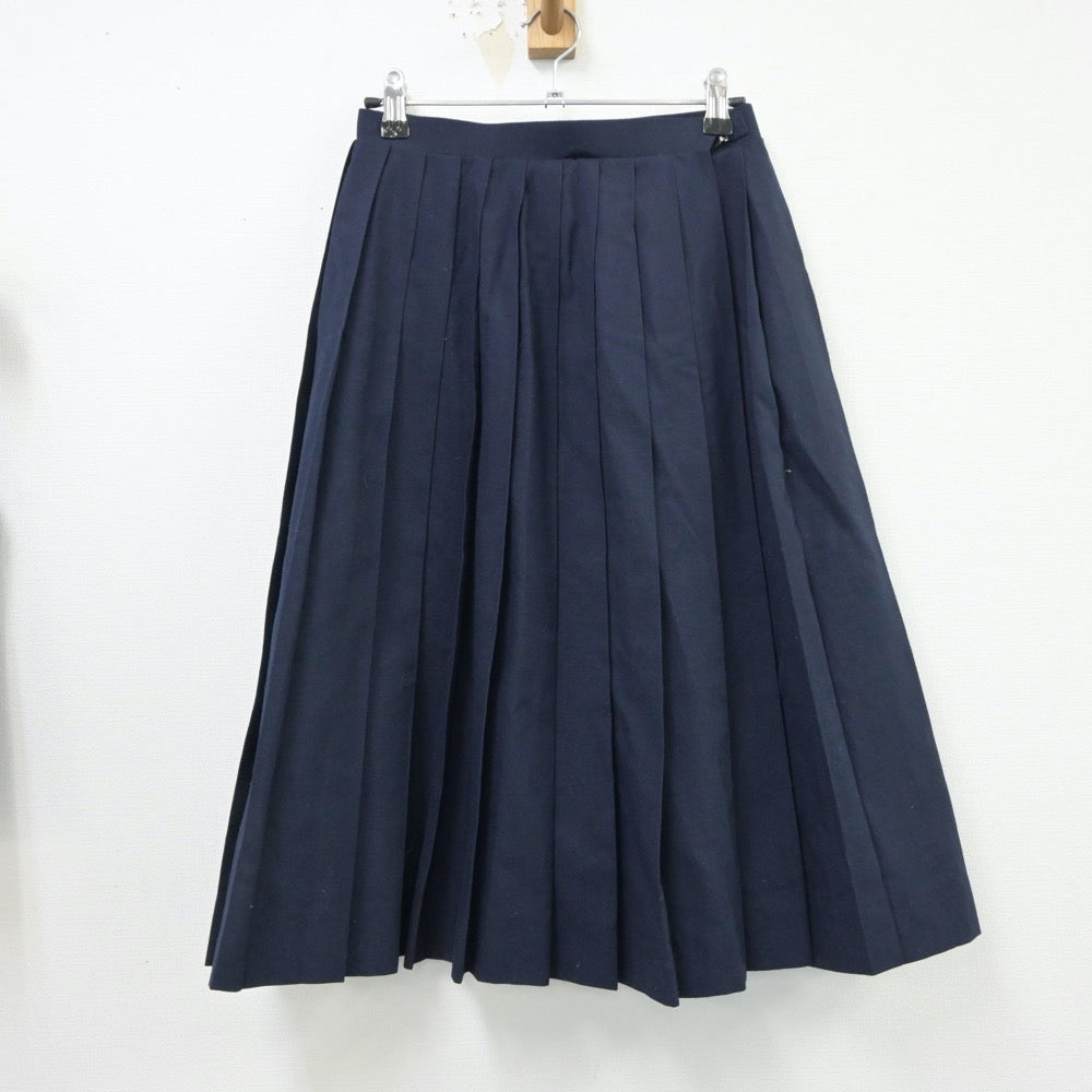 【中古】埼玉県 岩槻中学校 女子制服 2点（ベスト・スカート）sf015026