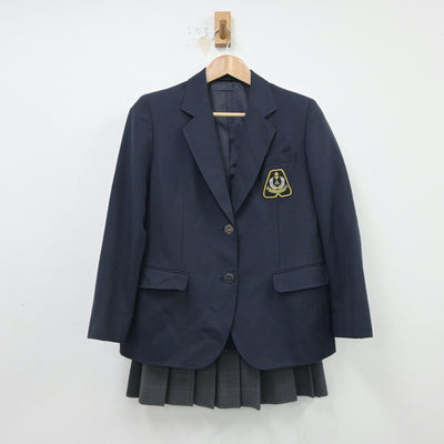 【中古】滋賀県 青山中学校 女子制服 2点（ブレザー・スカート）sf015041