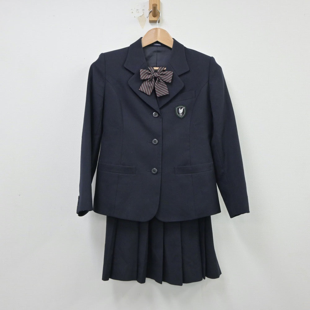 【中古】福岡県 福岡常葉高等学校 女子制服 4点（ブレザー・ベスト・スカート）sf015046