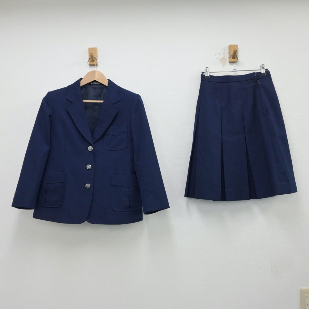 【中古】神奈川県 汲沢中学校 女子制服 3点（ブレザー・ベスト・スカート）sf015050