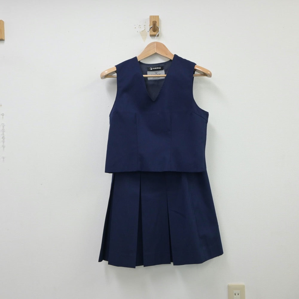 【中古】神奈川県 汲沢中学校 女子制服 3点（ブレザー・ベスト・スカート）sf015050