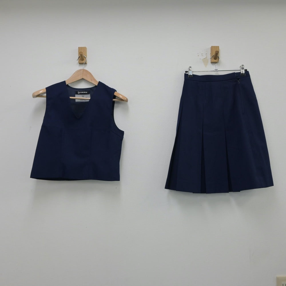 【中古】神奈川県 汲沢中学校 女子制服 3点（ブレザー・ベスト・スカート）sf015050