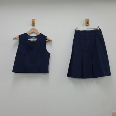 【中古】神奈川県 汲沢中学校 女子制服 3点（ブレザー・ベスト・スカート）sf015050