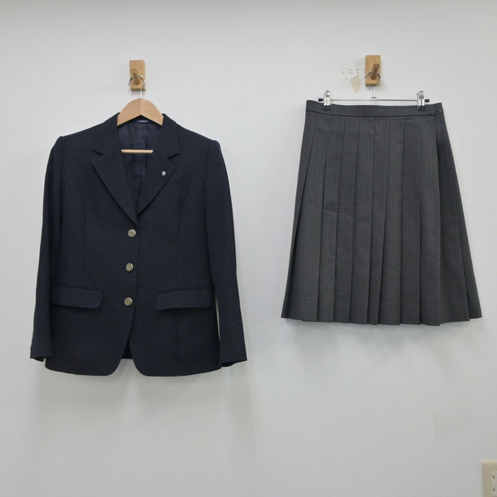 【中古】北海道 札幌平岸高等学校 女子制服 3点（ブレザー・ベスト・スカート）sf015051