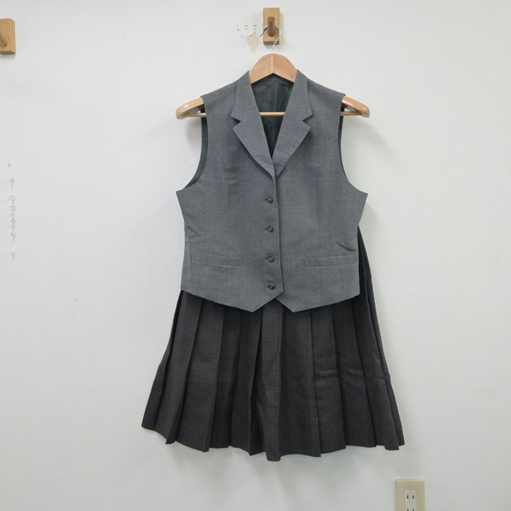 中古制服】北海道 市立平岸高等学校 女子制服 4点（ブレザー・ベスト
