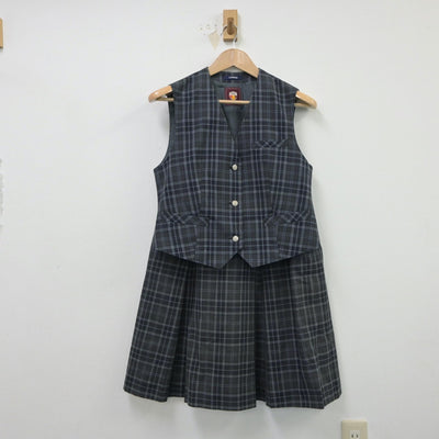 【中古】北海道 札幌市立幌東中学校 女子制服 4点（ブレザー・シャツ・ベスト・スカート）sf015054