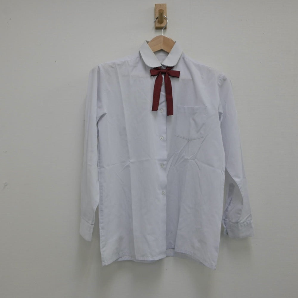 【中古】千葉県 千葉市立山王中学校 女子制服 4点（シャツ・ニット・スカート）sf015060