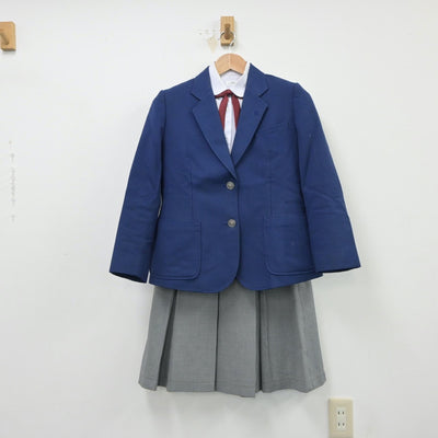 【中古】千葉県 千葉市立山王中学校 女子制服 4点（ブレザー・シャツ・スカート）sf015062