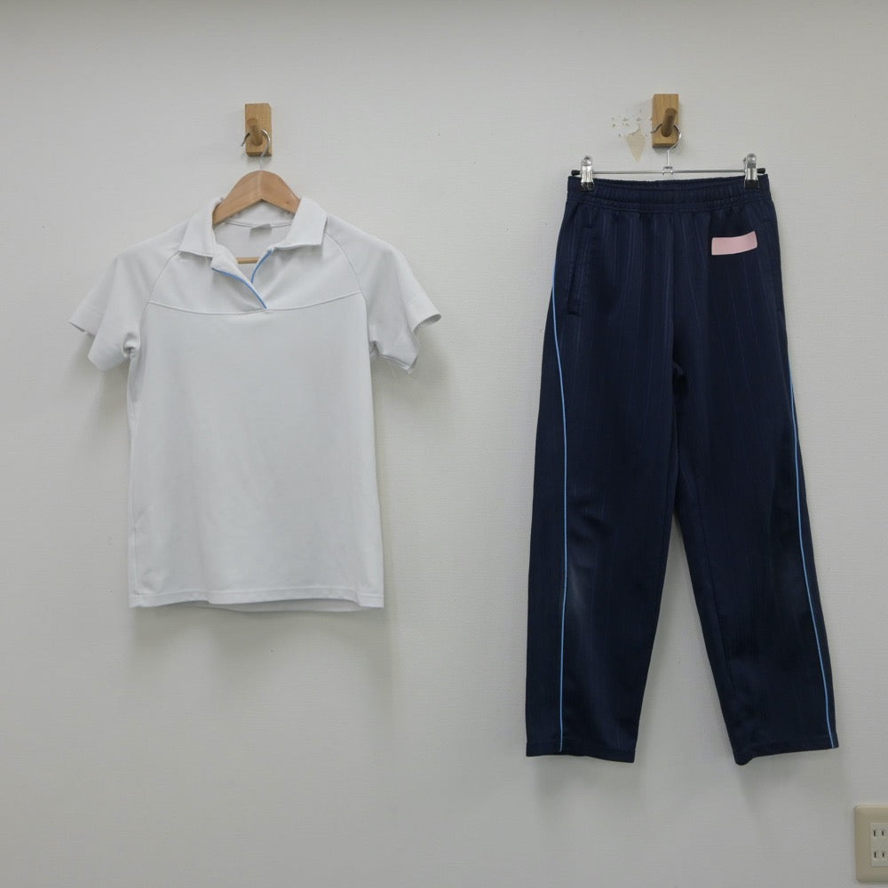 【中古】東京都 田園調布学園高等学校 女子制服 2点（体操服 上・ジャージ 下）sf015063