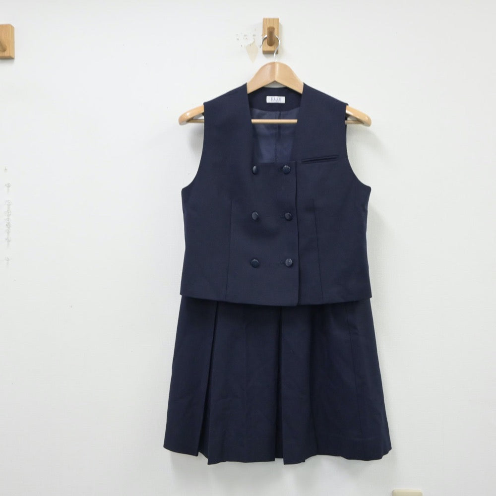 【中古】埼玉県 川越女子高等学校 女子制服 3点（ブレザー・ベスト・スカート）sf015064