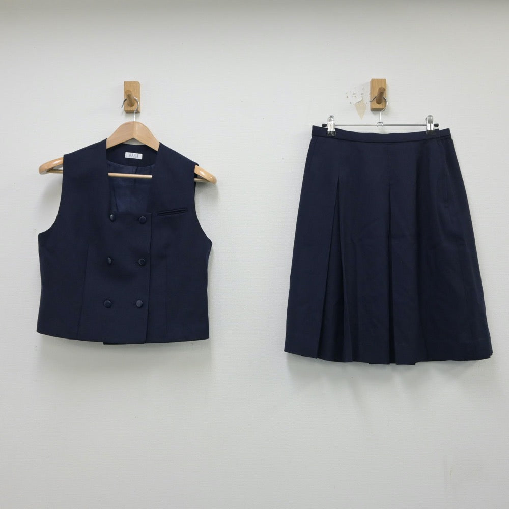 【中古】埼玉県 川越女子高等学校 女子制服 3点（ブレザー・ベスト・スカート）sf015064