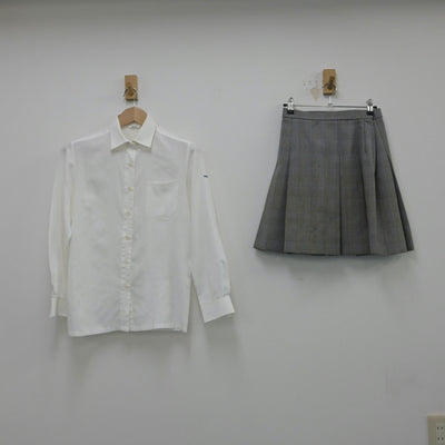 【中古】東京都 東京電機大学中学校 女子制服 5点（ブレザー・シャツ・ニット・スカート）sf015066