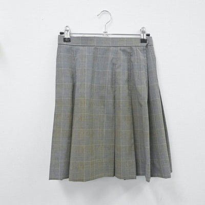 【中古】東京都 東京電機大学中学校 女子制服 3点（シャツ・ニットベスト・スカート）sf015067