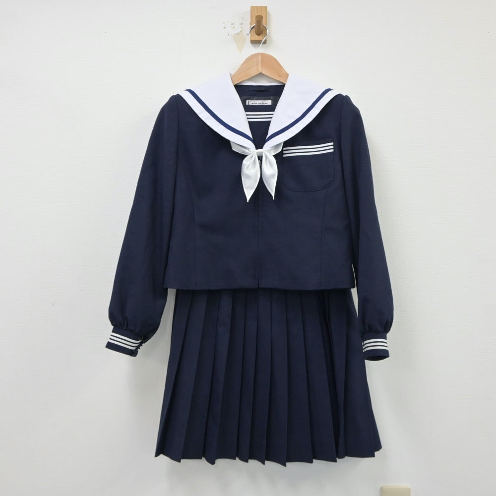 【中古】愛知県 本巣市真正中学校 女子制服 3点（セーラー服・スカート）sf015073