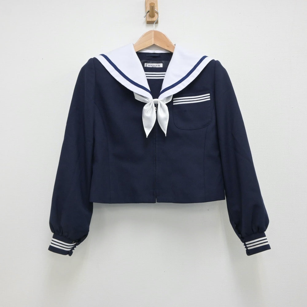 【中古】愛知県 本巣市真正中学校 女子制服 3点（セーラー服・スカート）sf015073