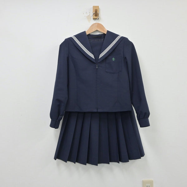 【中古】愛知県 名古屋市立桜台高等学校 女子制服 3点（セーラー服・ニット・スカート）sf015080