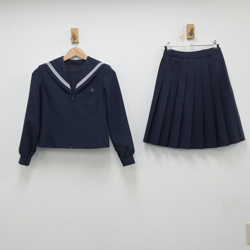 【中古】愛知県 名古屋市立桜台高等学校 女子制服 3点（セーラー服・ニット・スカート）sf015080