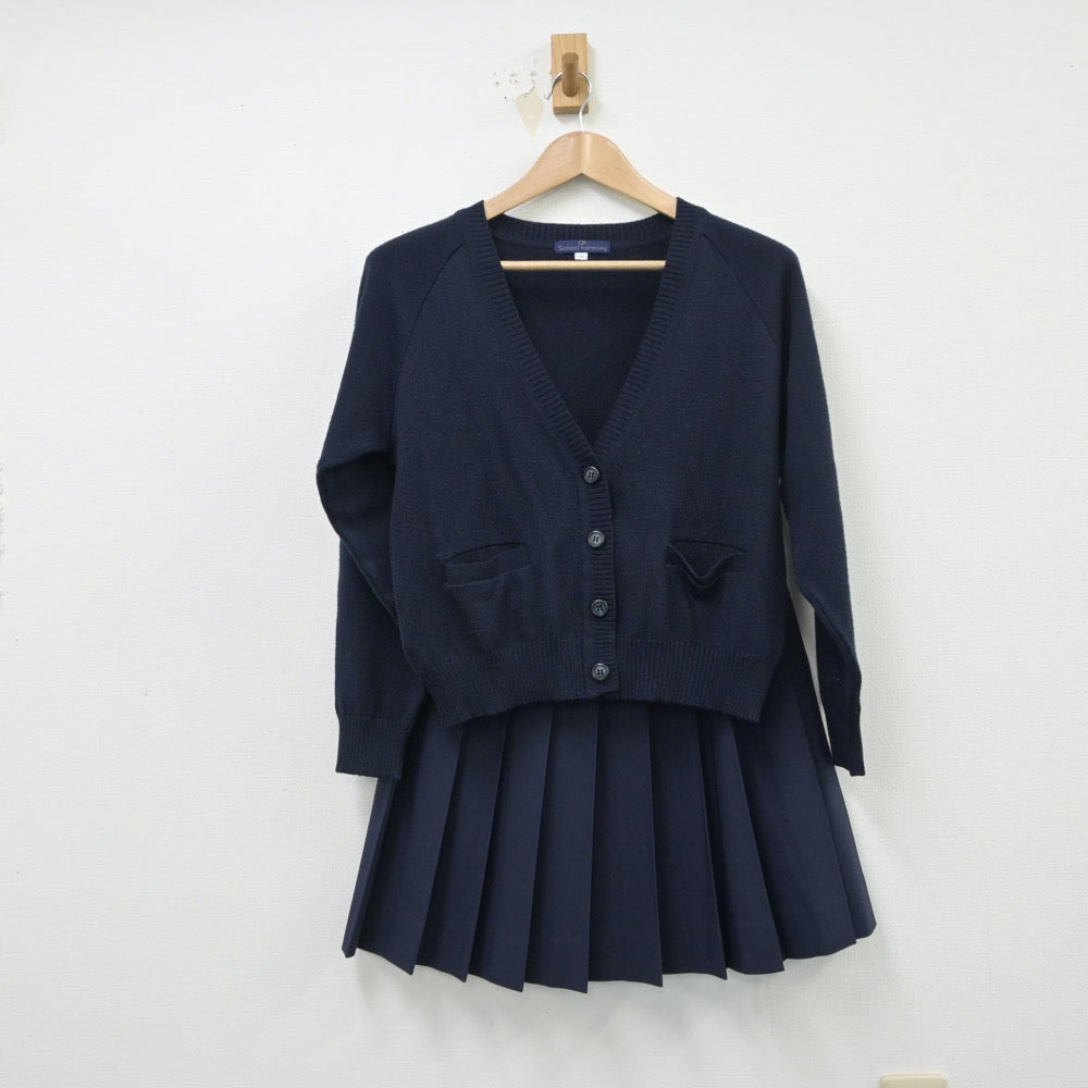 【中古】愛知県 名古屋市立桜台高等学校 女子制服 3点（セーラー服・ニット・スカート）sf015080