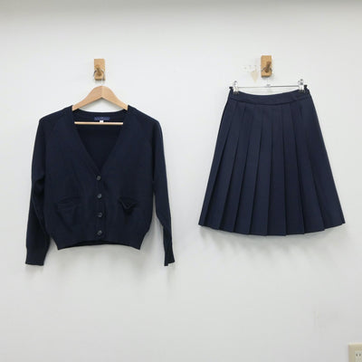 【中古】愛知県 名古屋市立桜台高等学校 女子制服 3点（セーラー服・ニット・スカート）sf015080