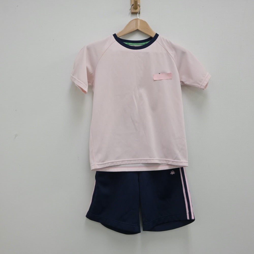 【中古】大阪府 金蘭会高等学校中学校 女子制服 4点（ジャージ 上・体操服 上・ジャージ 下・体操服 下）sf015083