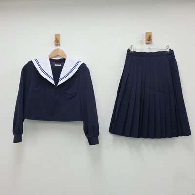 【中古】愛知県 逢妻中学校 女子制服 2点（セーラー服・スカート）sf015093