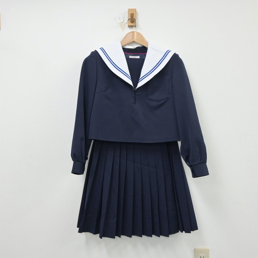 【中古】愛知県 逢妻中学校 女子制服 2点（セーラー服・スカート）sf015094