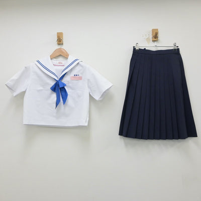 【中古】愛知県 逢妻中学校 女子制服 2点（セーラー服・スカート）sf015095