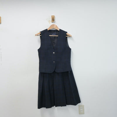 【中古】神奈川県 東海大学付属相模高等学校 女子制服 5点（ブレザー・ベスト・ニット・スカート）sf015109