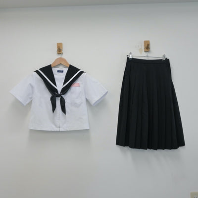 【中古】愛知県 高岡中学校 女子制服 4点（セーラー服・スカート）sf015114