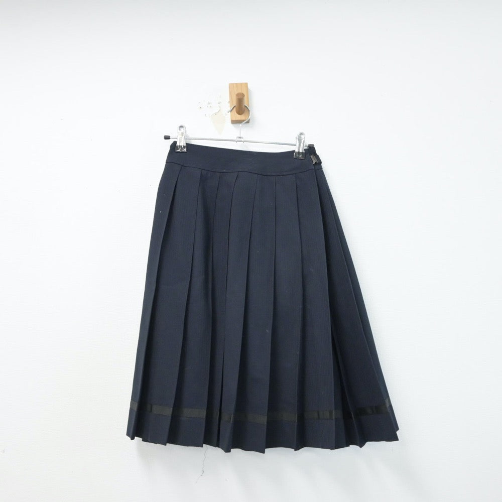 【中古】大阪府 初芝立命館高等学校 女子制服 4点（シャツ・ニットベスト・スカート）sf015126