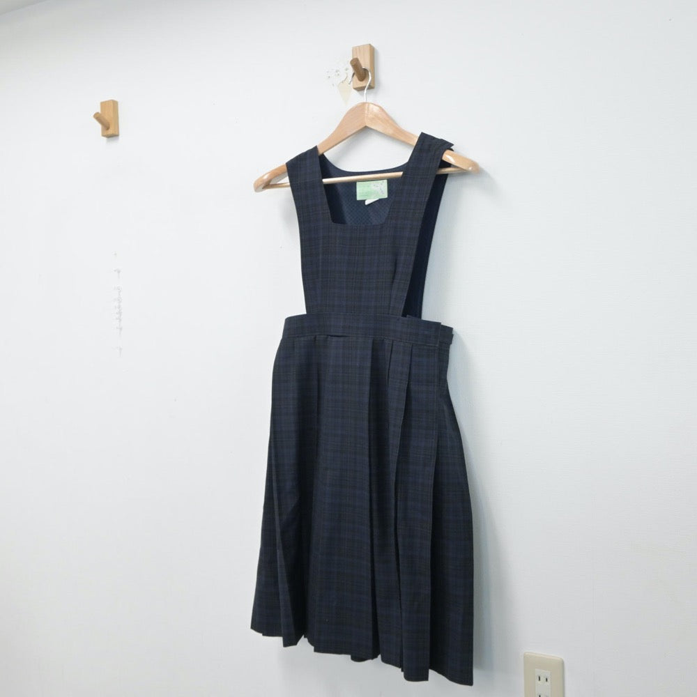 【中古】福岡県 春吉中学校 女子制服 1点（ジャンパースカート）sf015131