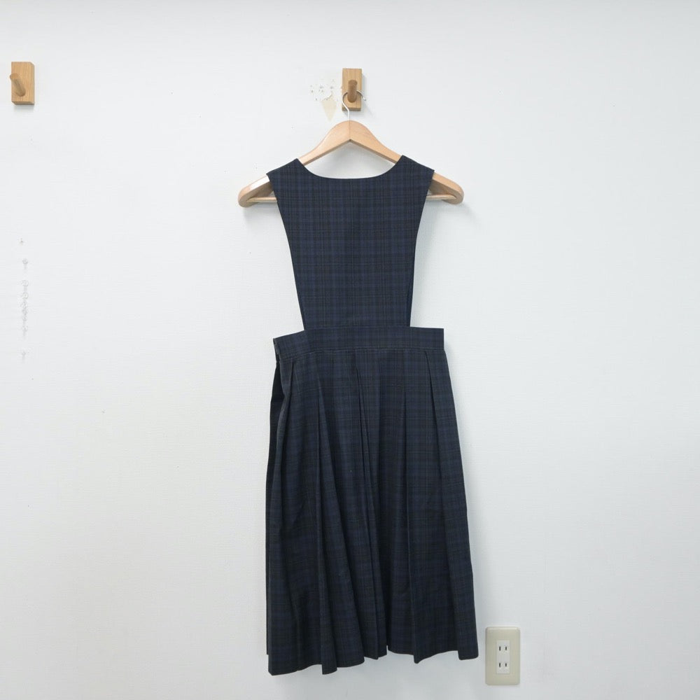 【中古】福岡県 春吉中学校 女子制服 1点（ジャンパースカート）sf015131