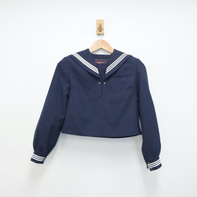 【中古】東京都 茗台中学校 女子制服 2点（セーラー服・ジャンパースカート）sf015132